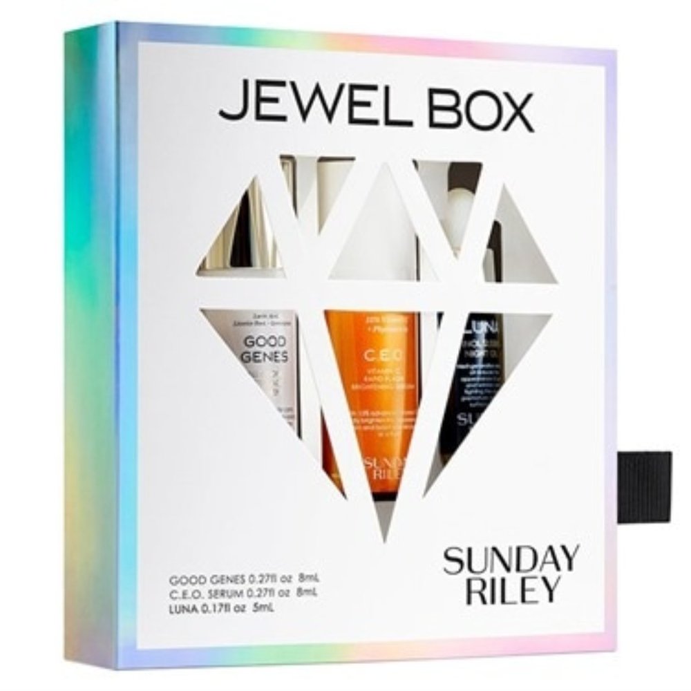 NIB ✅ Sunday Riley Jewel Box 3 Piece Kit